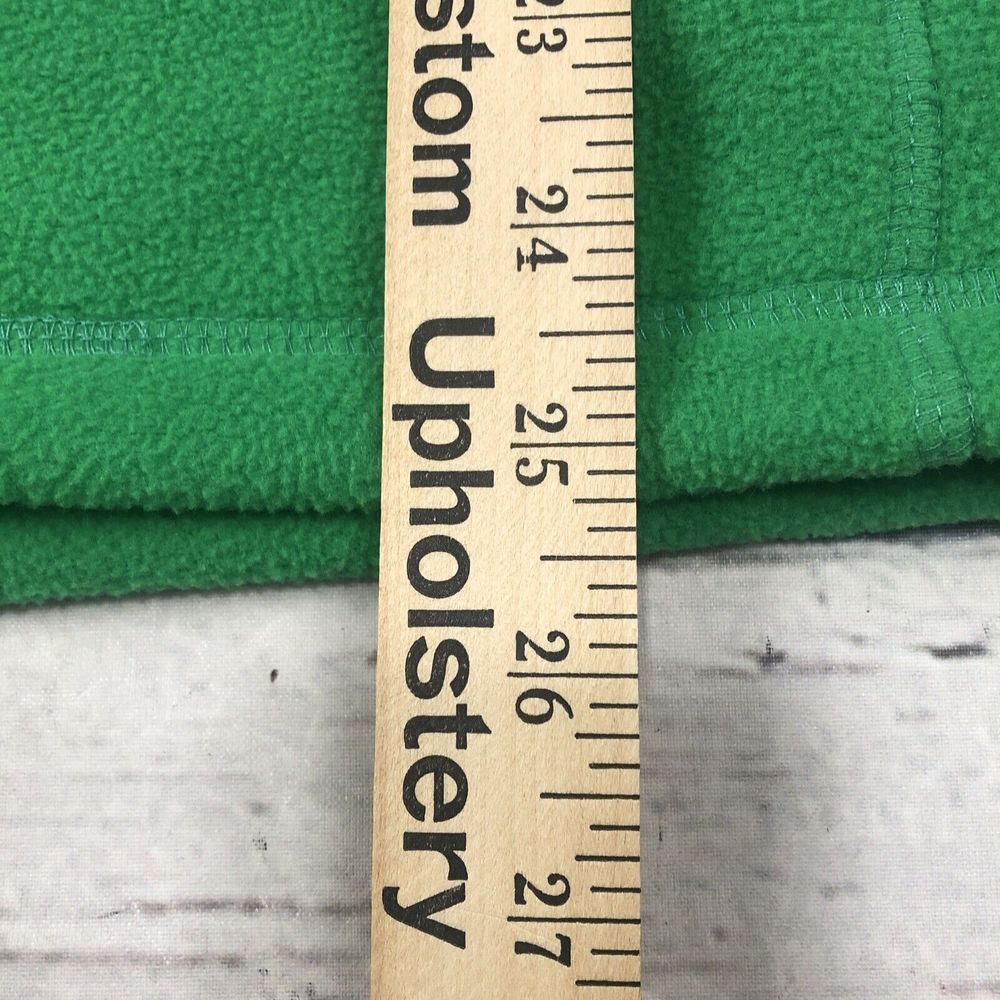 New Vineyard Vines Harbor Fleece Vest Logo Fern Green Small Full Zip NWT - Picture 8 of 11